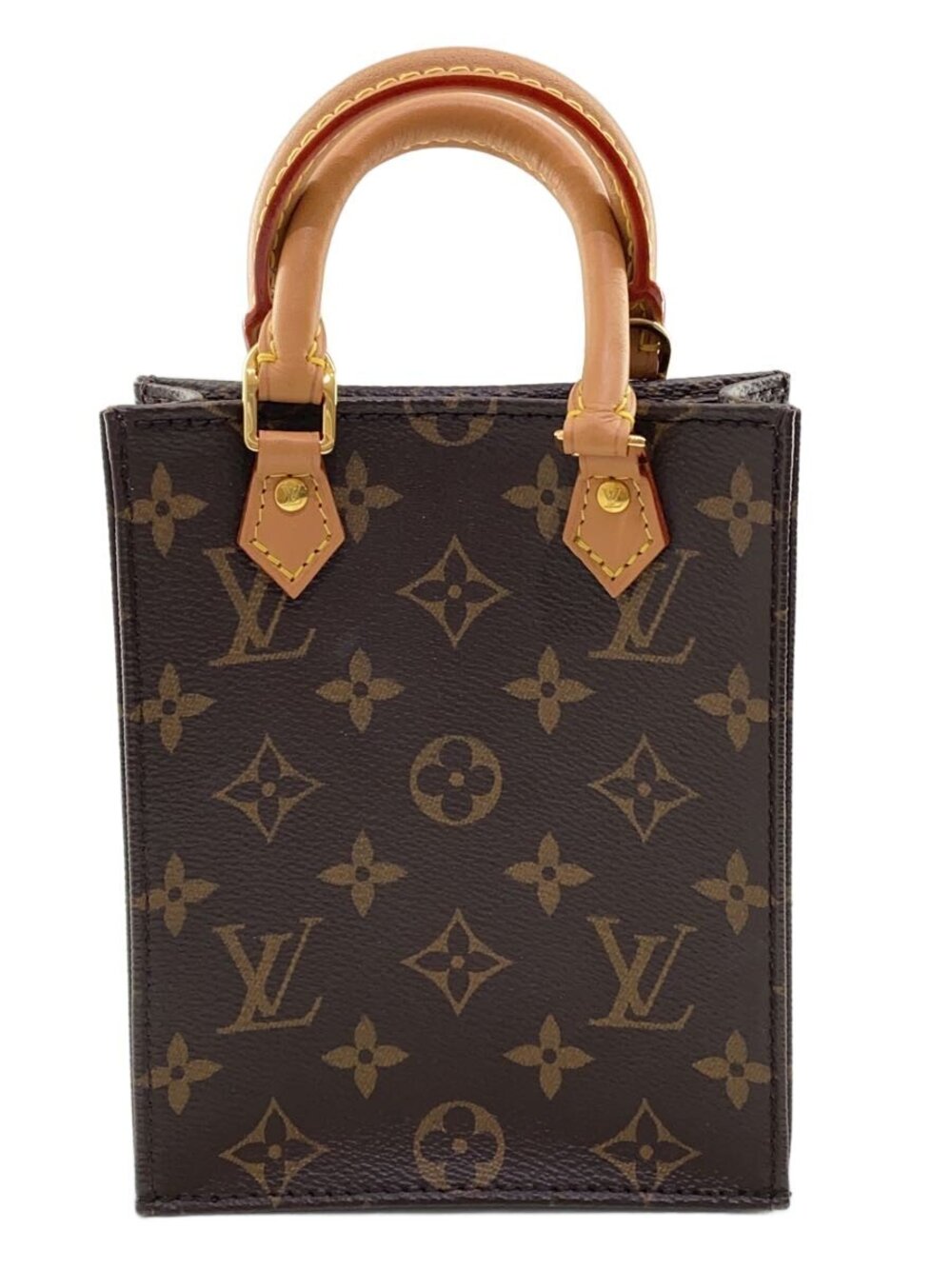 LOUIS VUITTON Sac Plat Monogram Canvas Brown All over